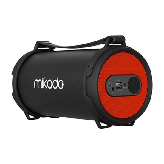 Mikado MD-44BT Black/Red FM Supported Outdoor Bluetooth Music Box