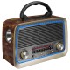 Mikado MDR-99 Wooden USB-TF Supported Bluetooth FM/AM/SW 3 Band Classic Radio