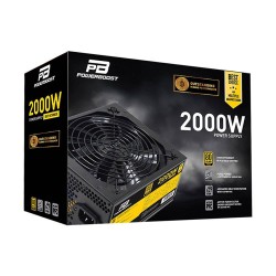PowerBoost 2000W 80+ GOLD 14cm ATX PSU with Active PFC Fan