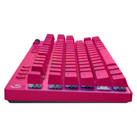 Logitech G PRO X TKL LIGHTSPEED Wireless English Tactile Magenta Gaming Keyboard